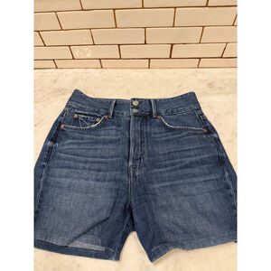 GRLFRND Denim Shorts‎ High Waist Button Fly Blue Wash Casual Womens Size 27